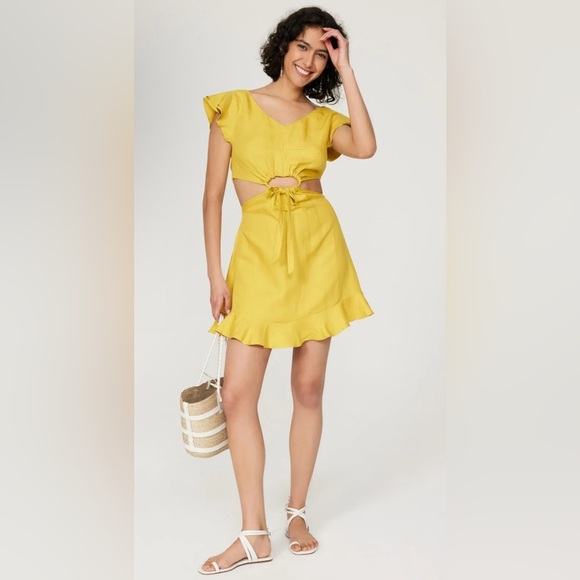 MARISSA WEBB COLLECTIVE Cutout Mini Dress Size 12 - Picture 1 of 8